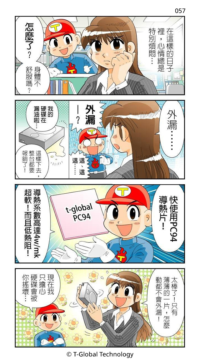 PC94非矽型超薄導熱材料