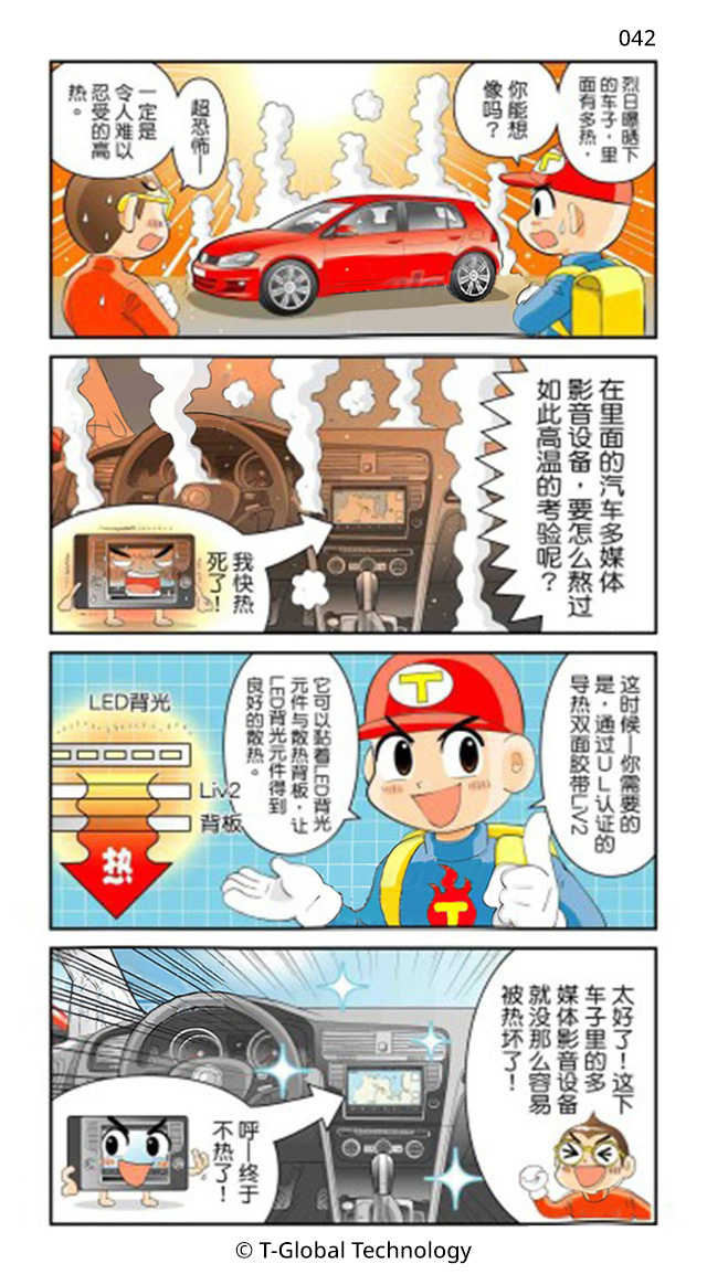 Liv2导热胶带应用于汽车配件