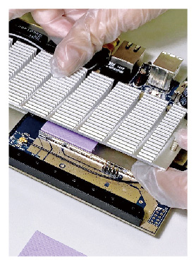 Apply components onto the exposed part